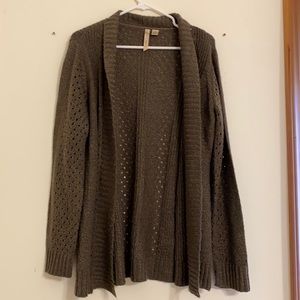 Army green Cardigan, Size:L